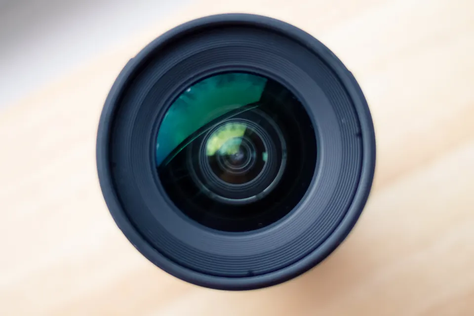 Lente de una cámara fotográfica
